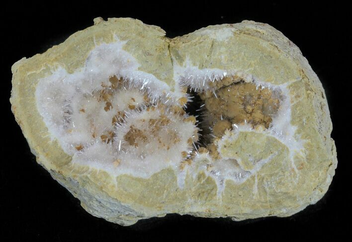 Aragonite & Kutnohorite Crystal Geode Half - Italy #61770